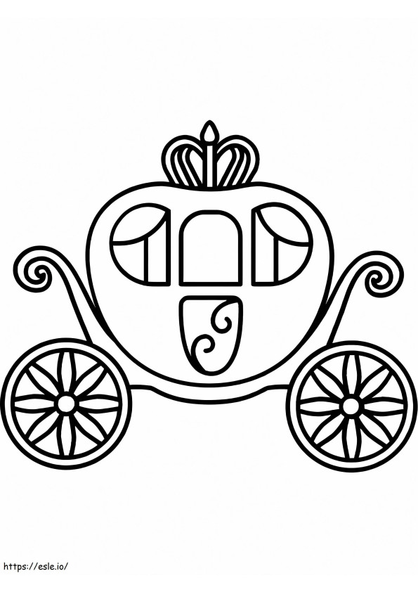 Very Easy Carriage coloring page
