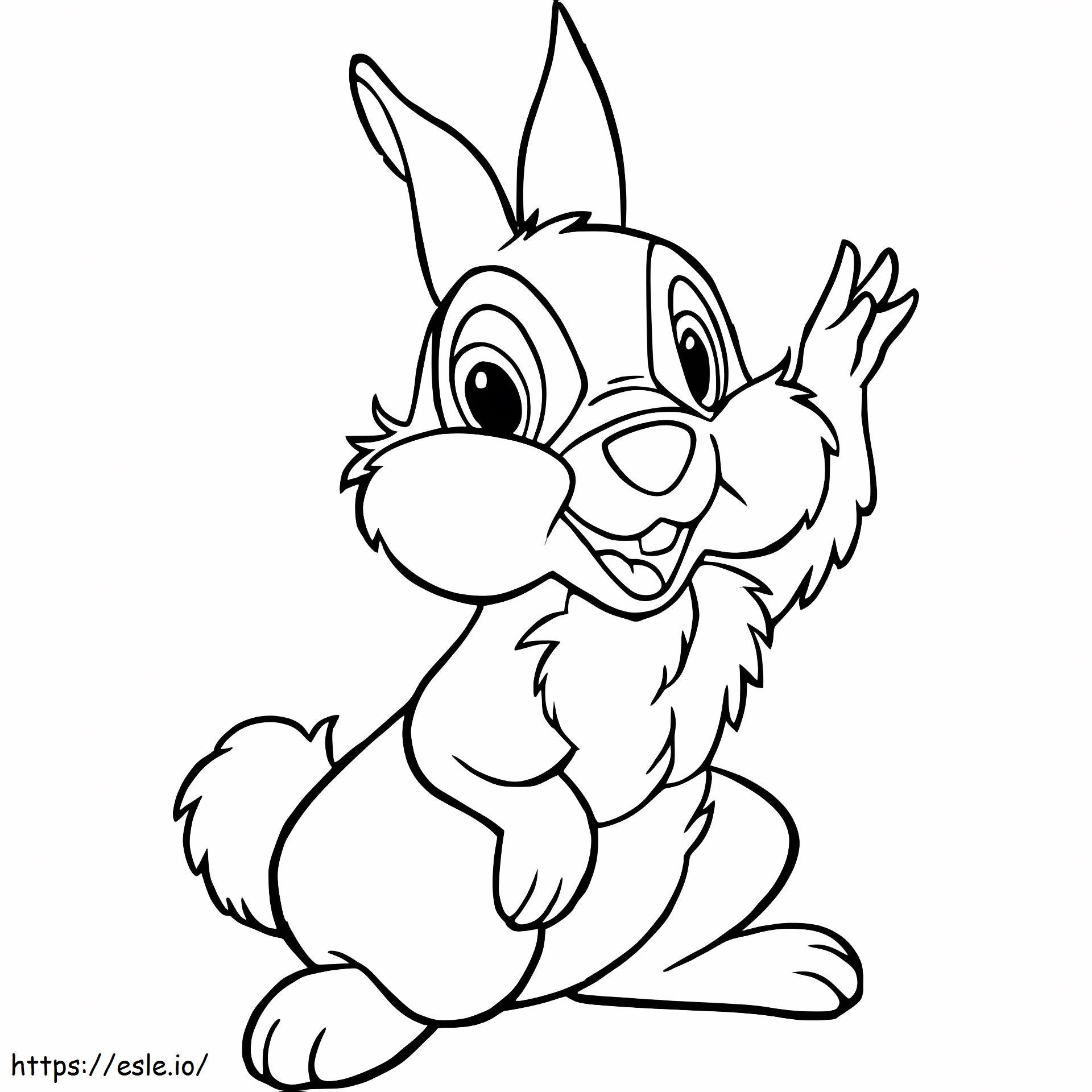 Disney Character Thumper coloring page