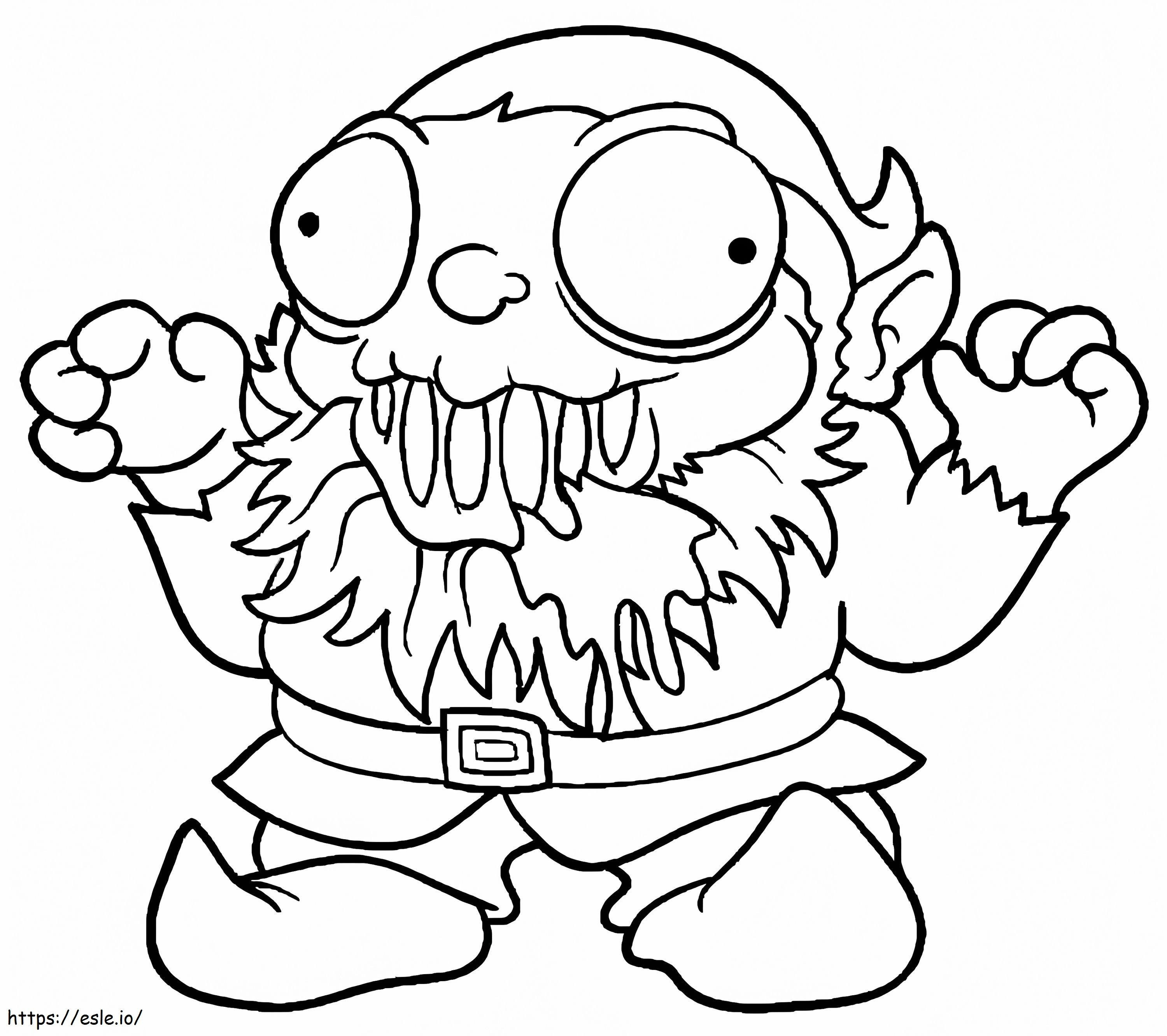 Manglez Garden Gnome Trash Pack coloring page