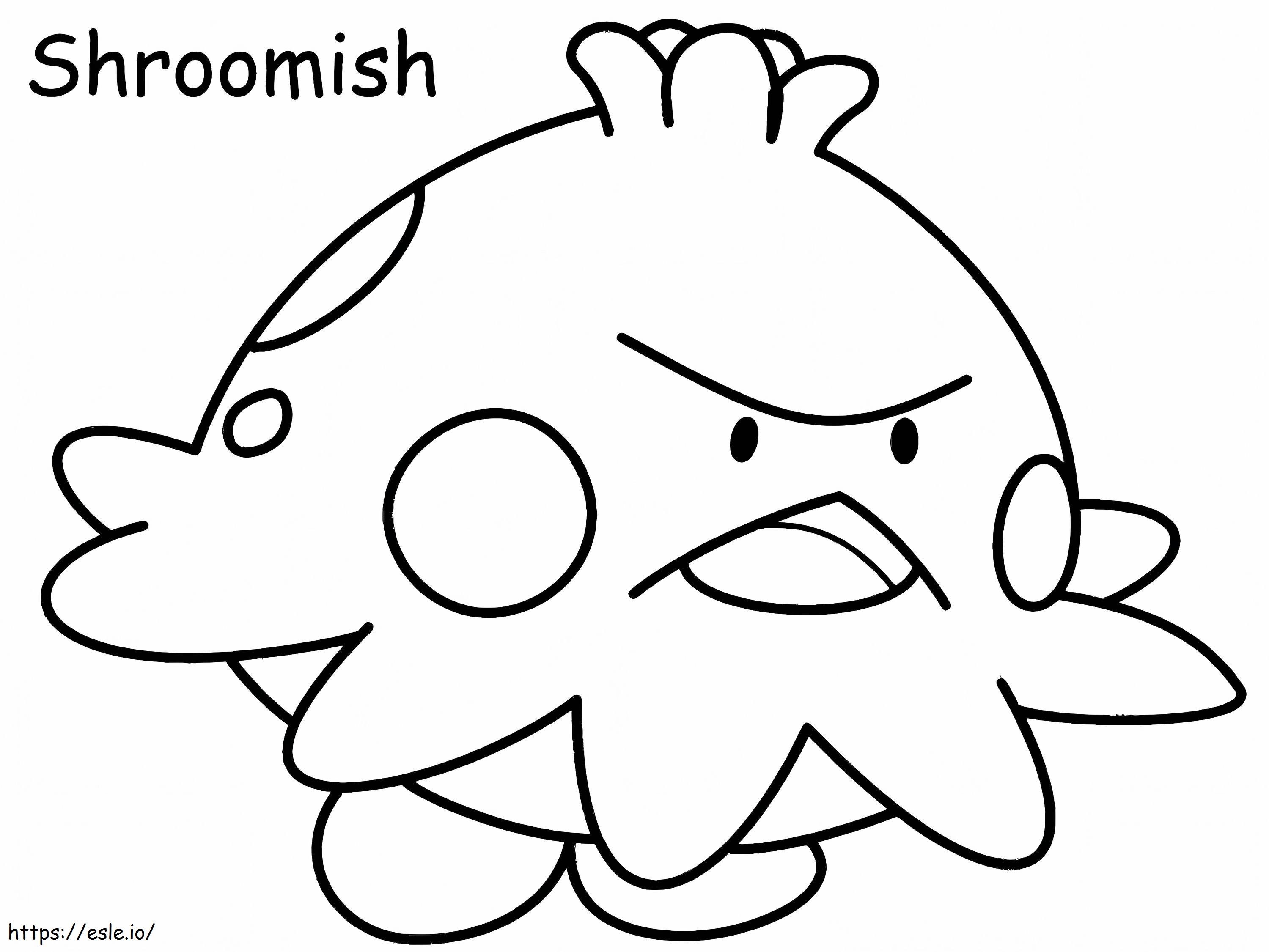 Shroomish Pokemon coloring page