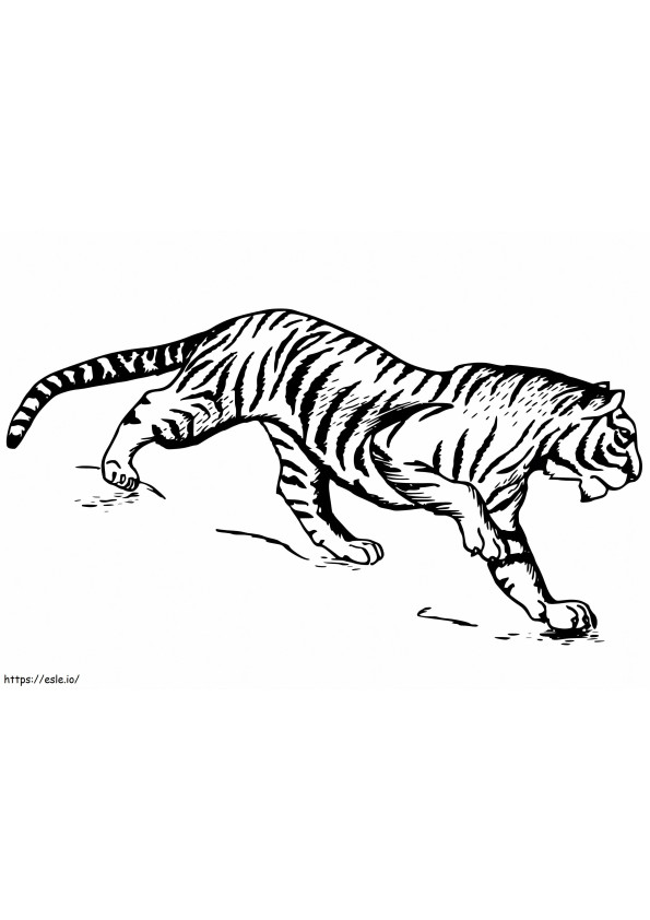 Vapaa Tiger värityskuva