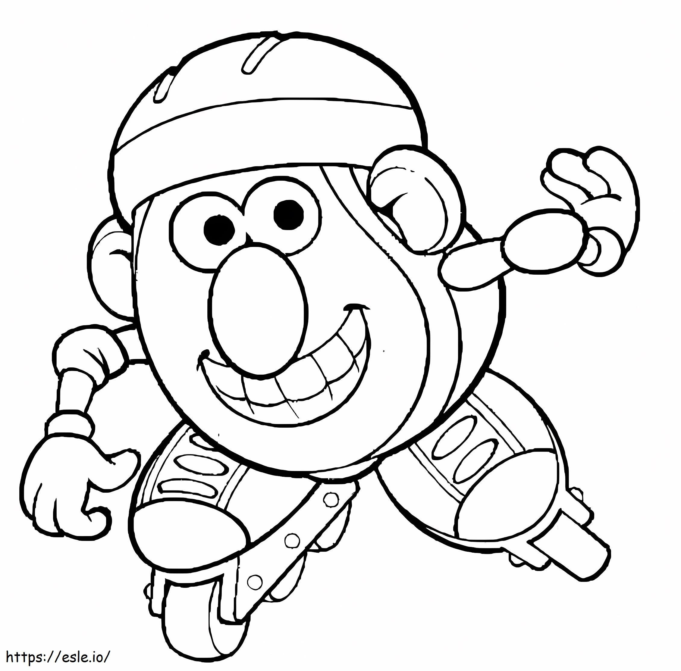Mr. Potato Head Smiling coloring page