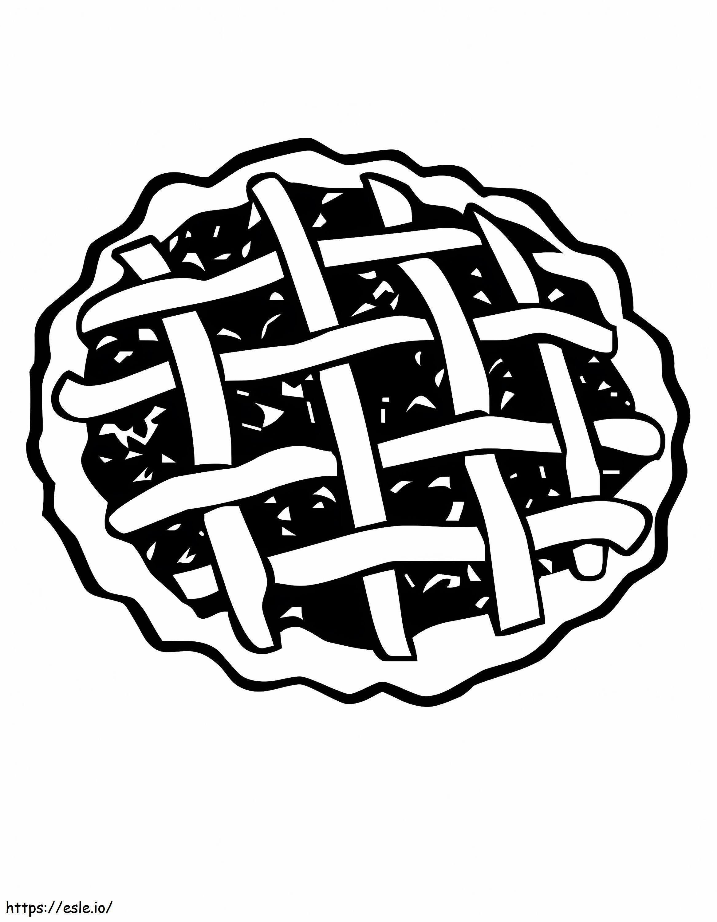 Fruit Pie coloring page