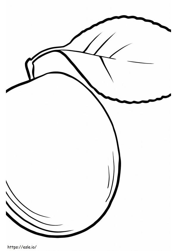 Cute Apricot coloring page