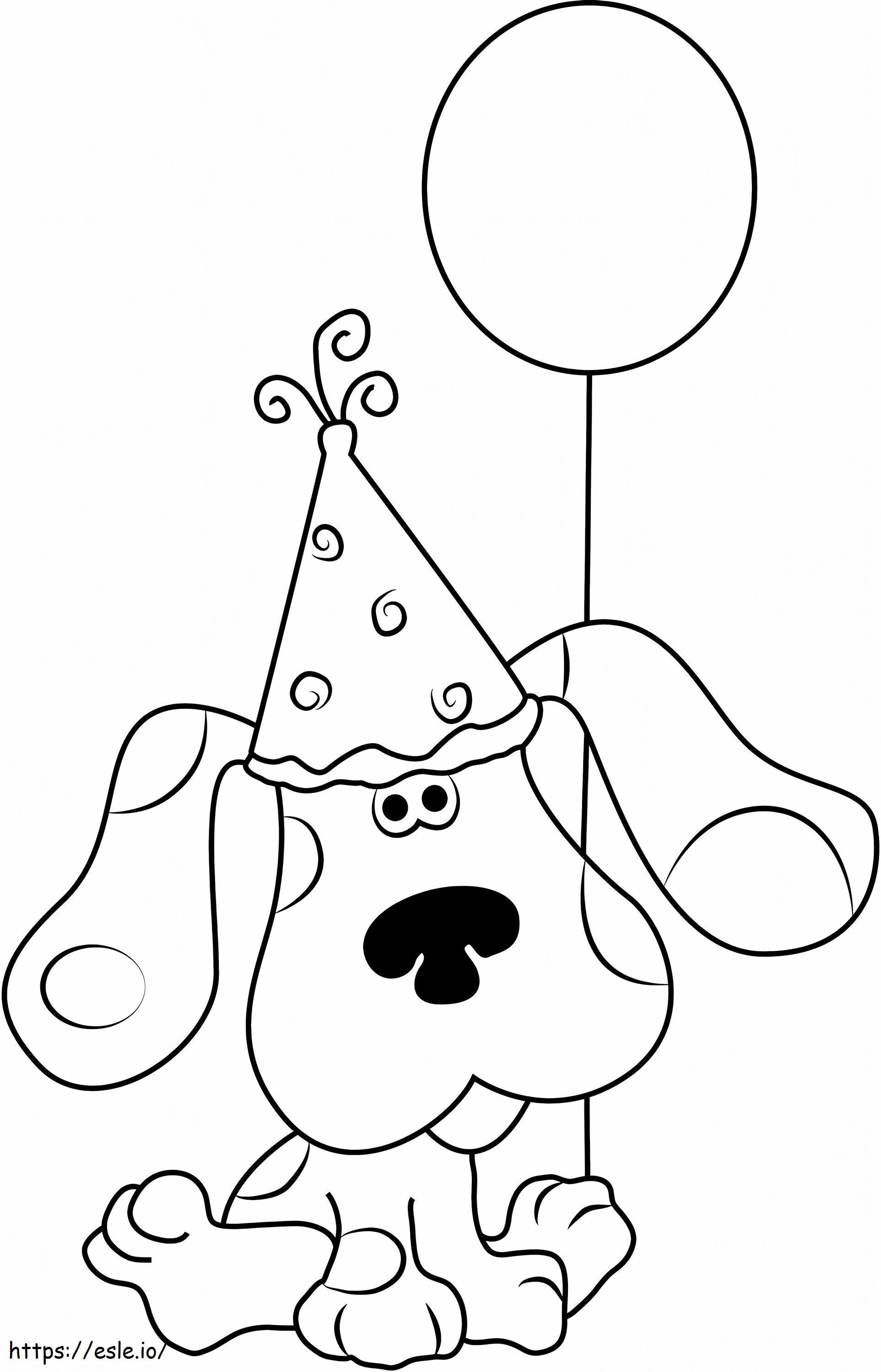 1531107434 Happy Birthday Blue Clues A4 coloring page