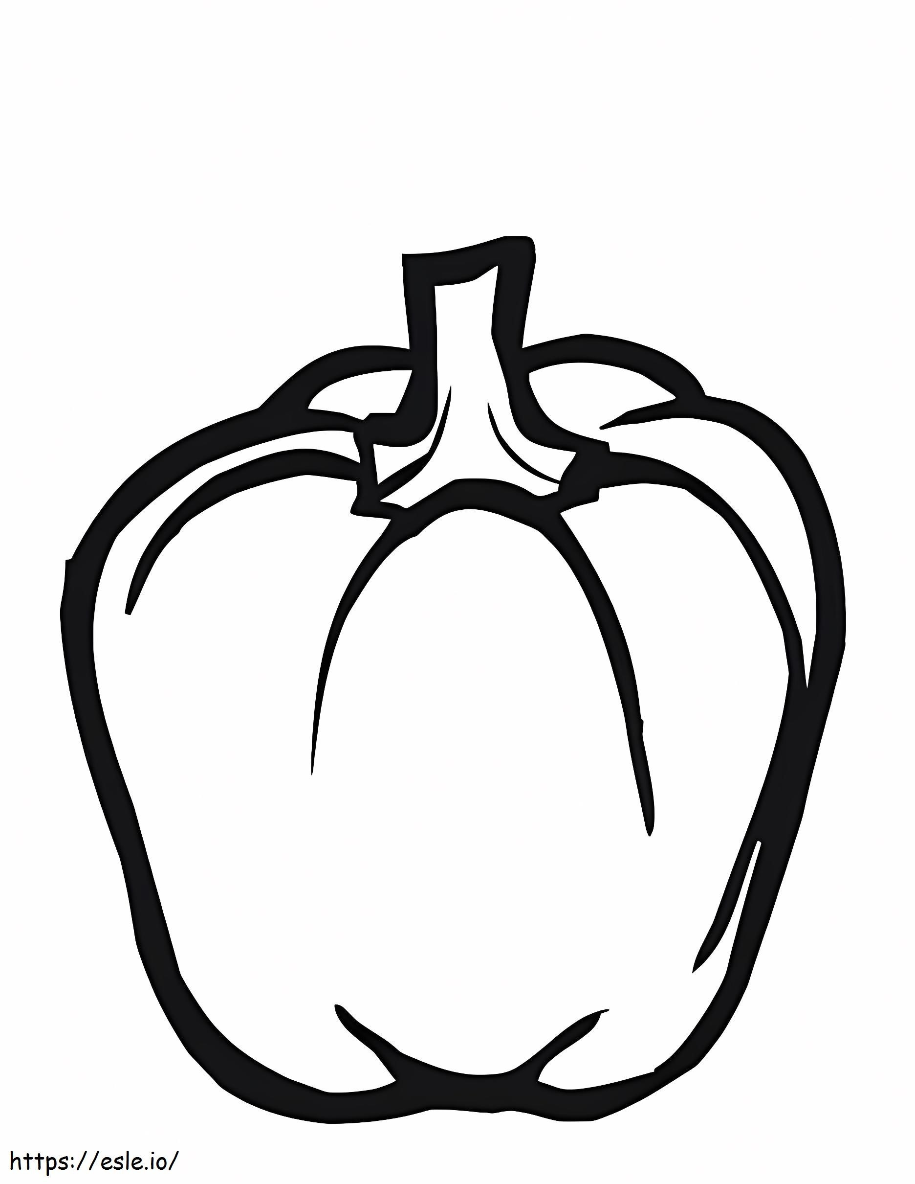 Red Peppers coloring page