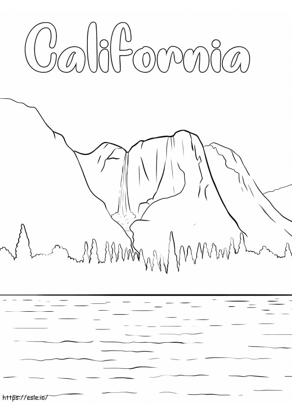 California To Color coloring page