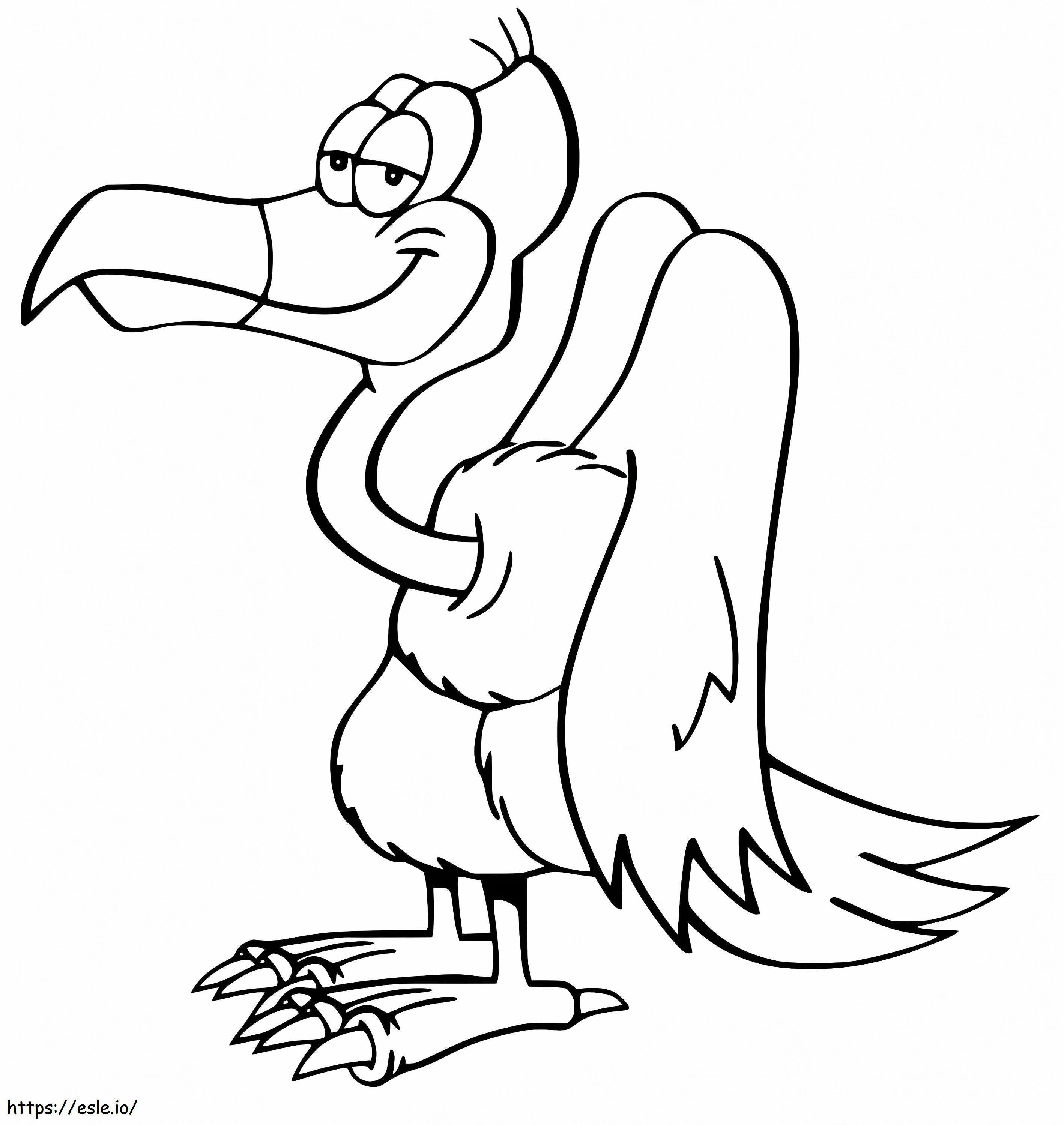 Vulture Smiling coloring page