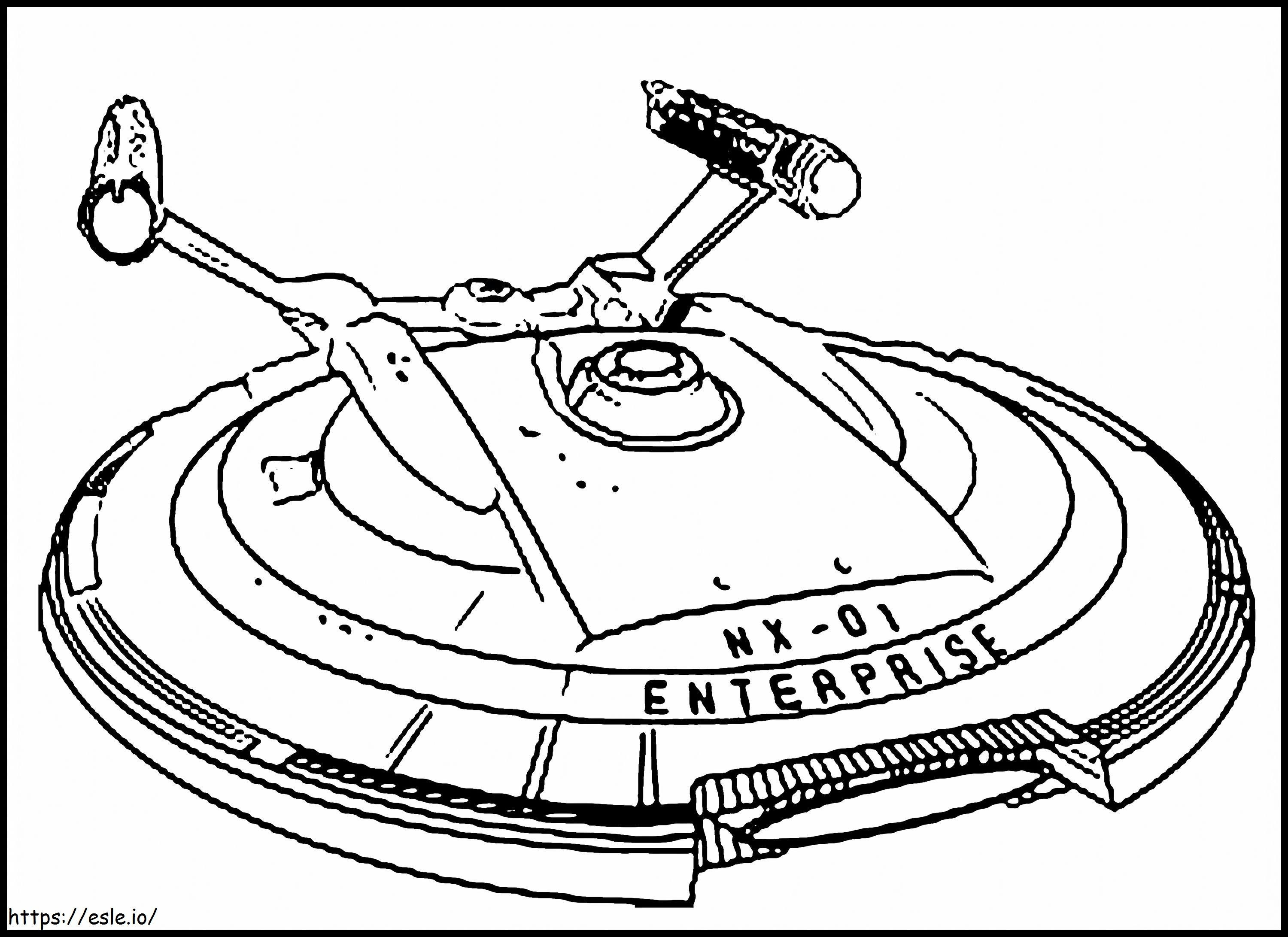 Beautiful Scaled UFO coloring page