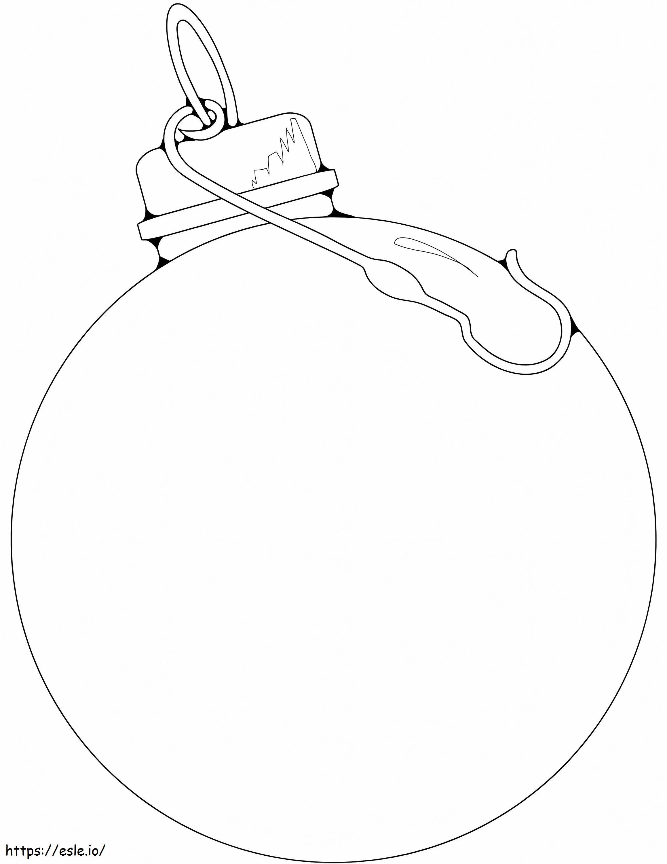 Coloriage Boule de Noël 18 à imprimer dessin