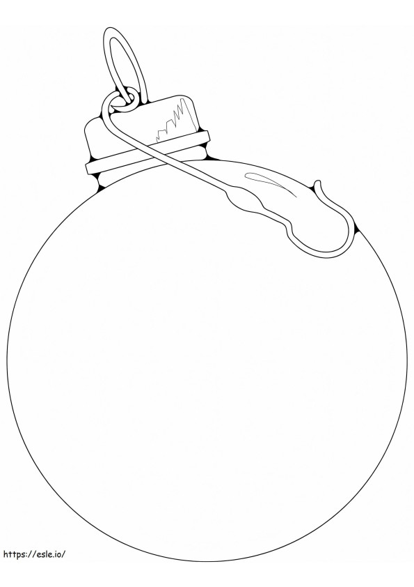Coloriage Boule de Noël 18 à imprimer dessin