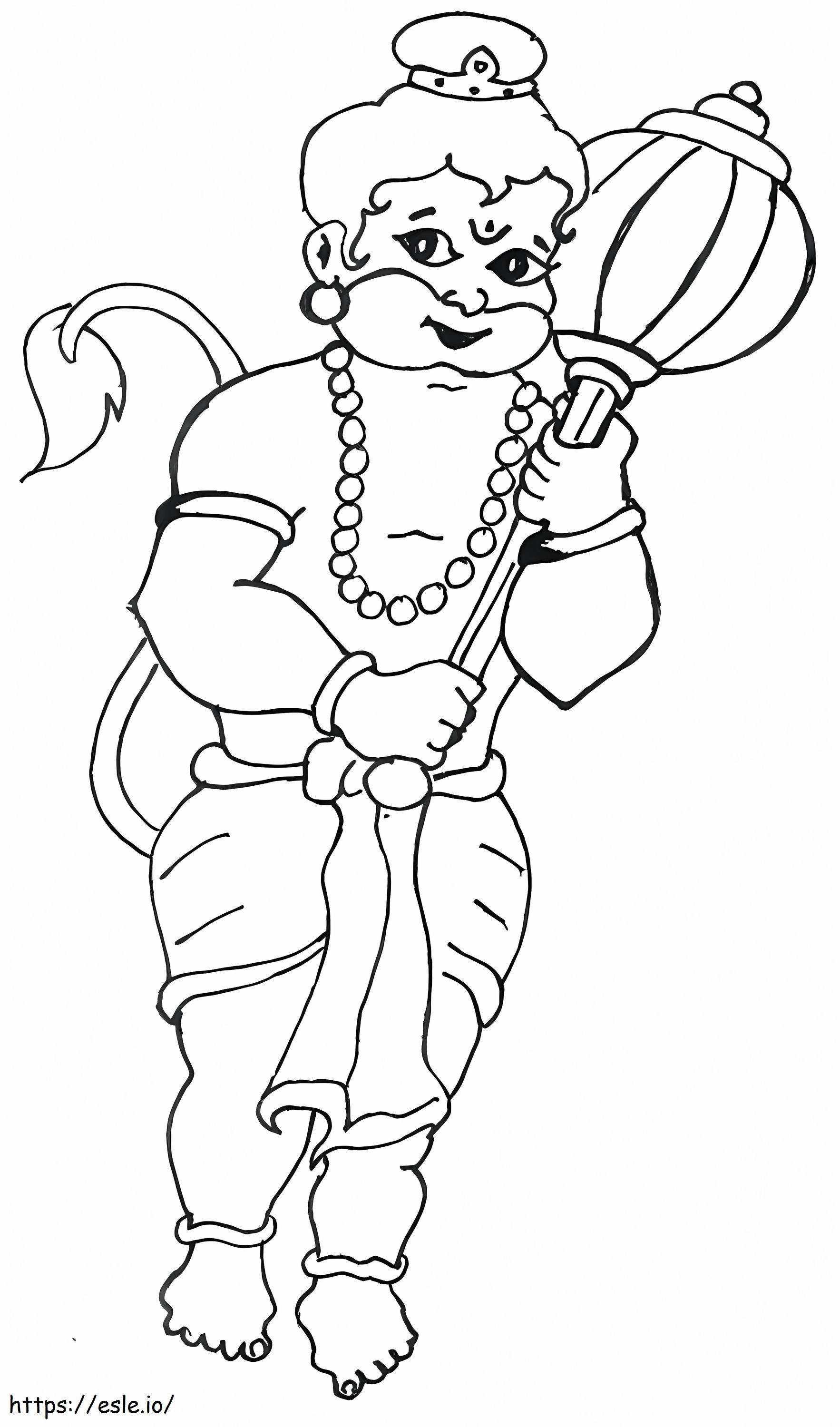 Hanuman 2 de colorat