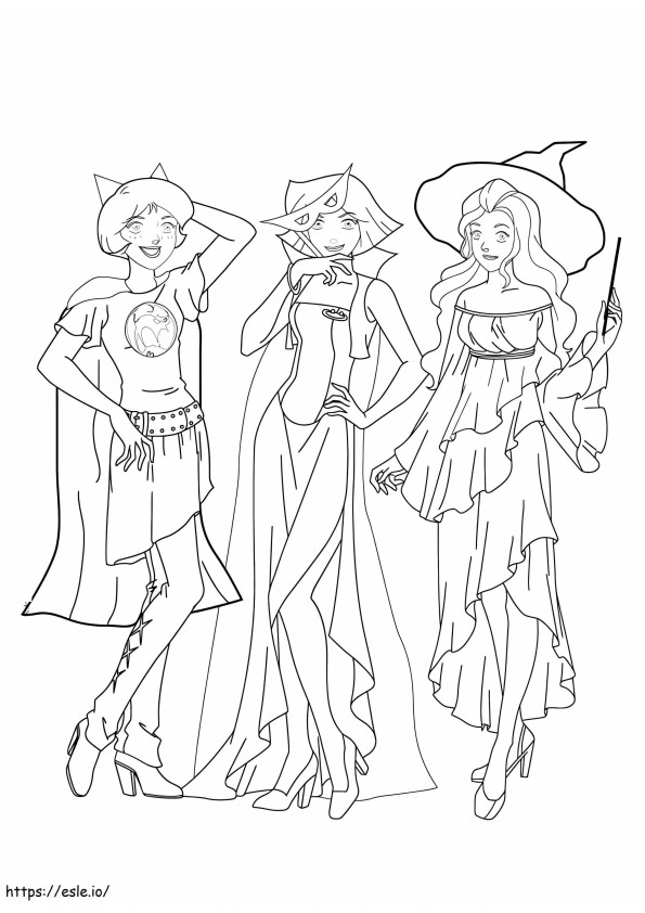 Totally Spies 2 coloring page
