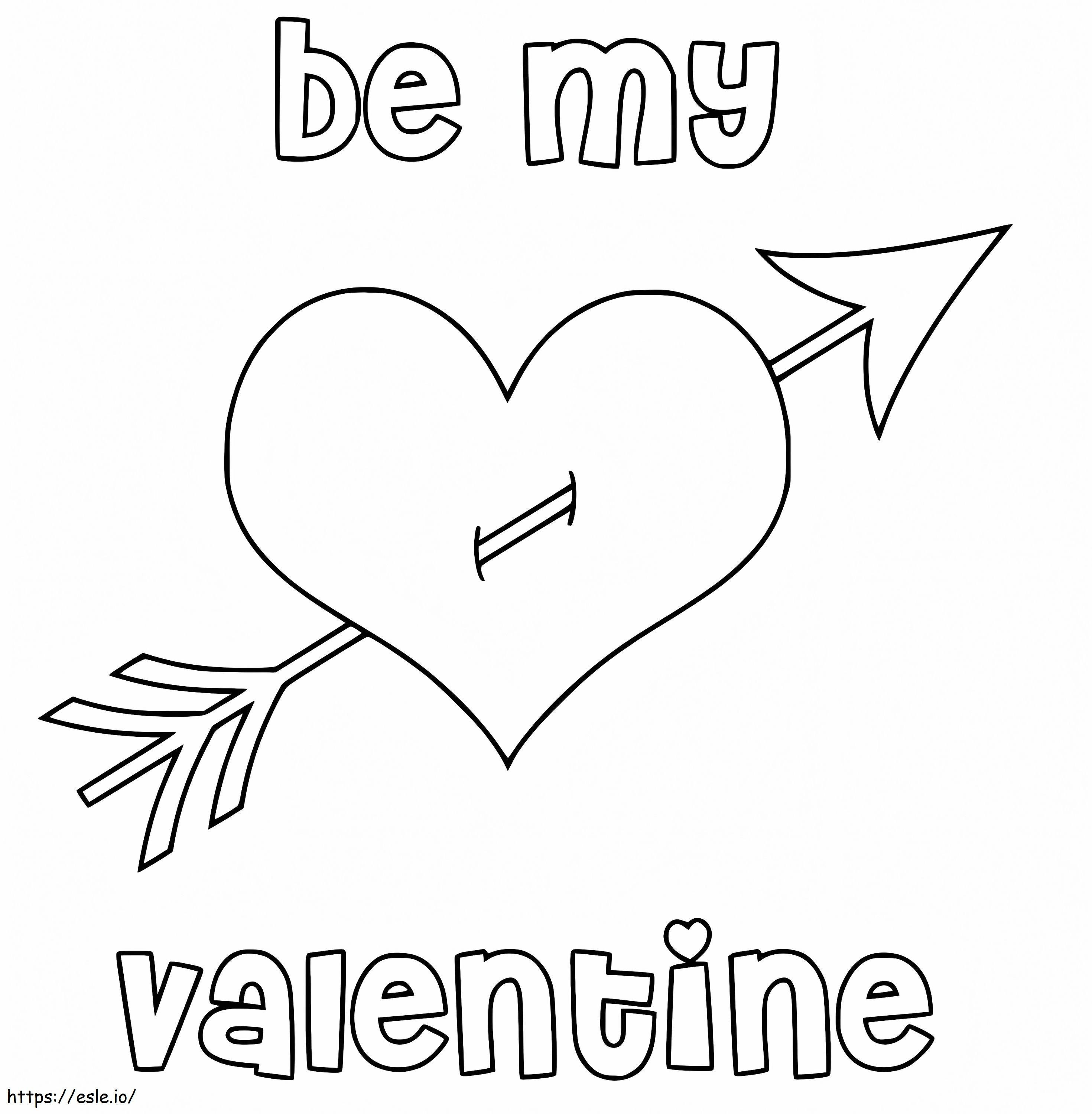 Ingyenes Be My Valentine kifestő