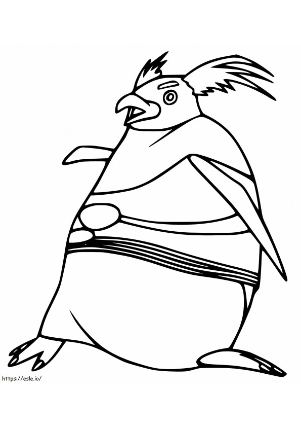 Lovelace From Happy Feet coloring page