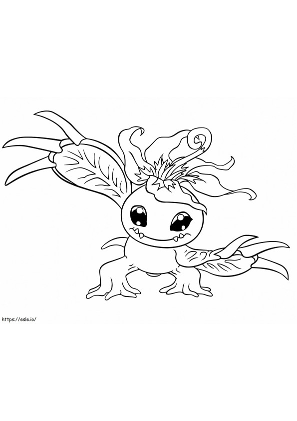 Smiling Palm coloring page