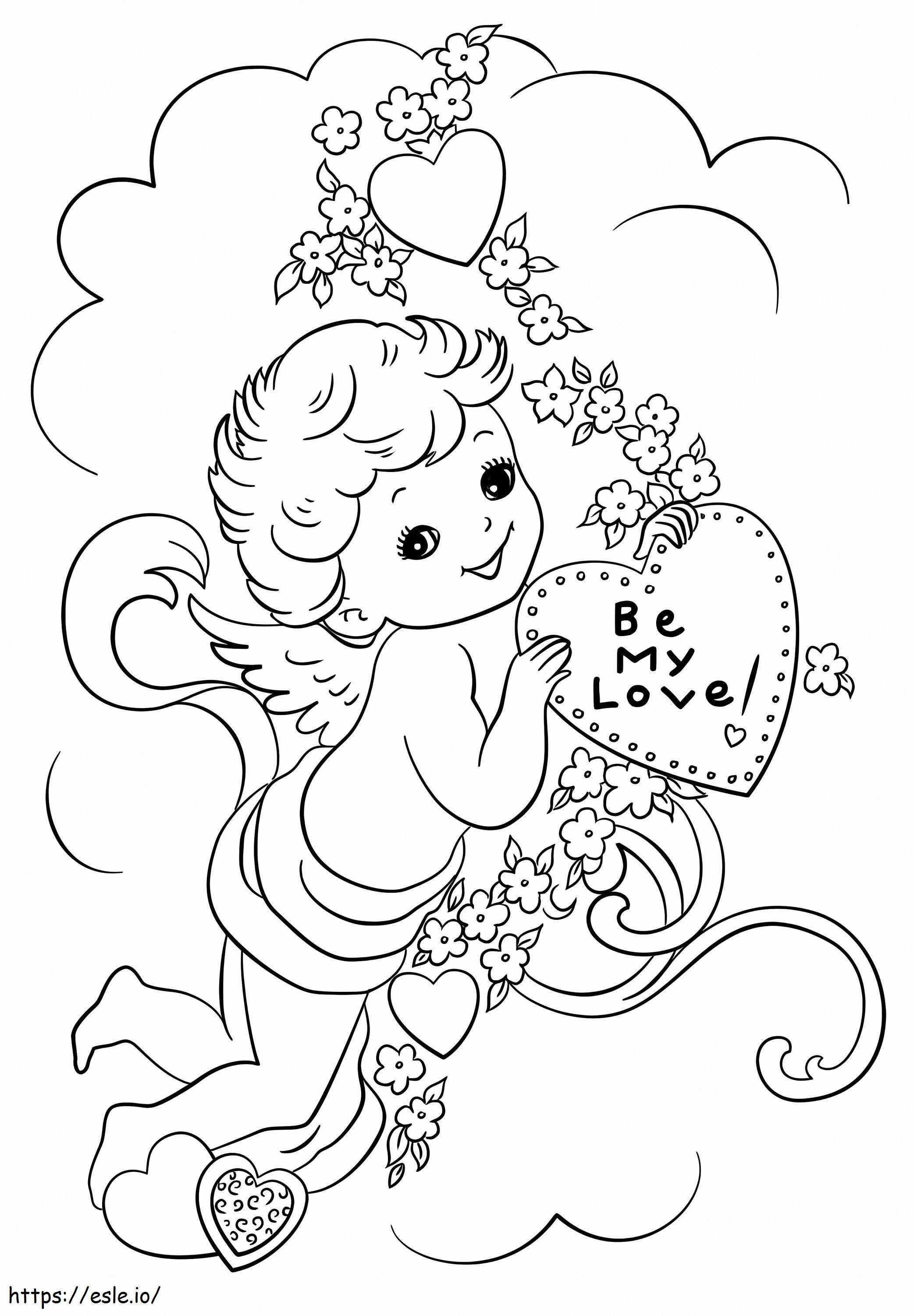 Be My Love coloring page