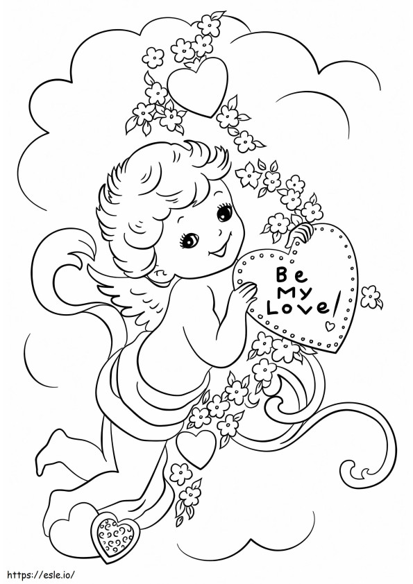 Be My Love coloring page