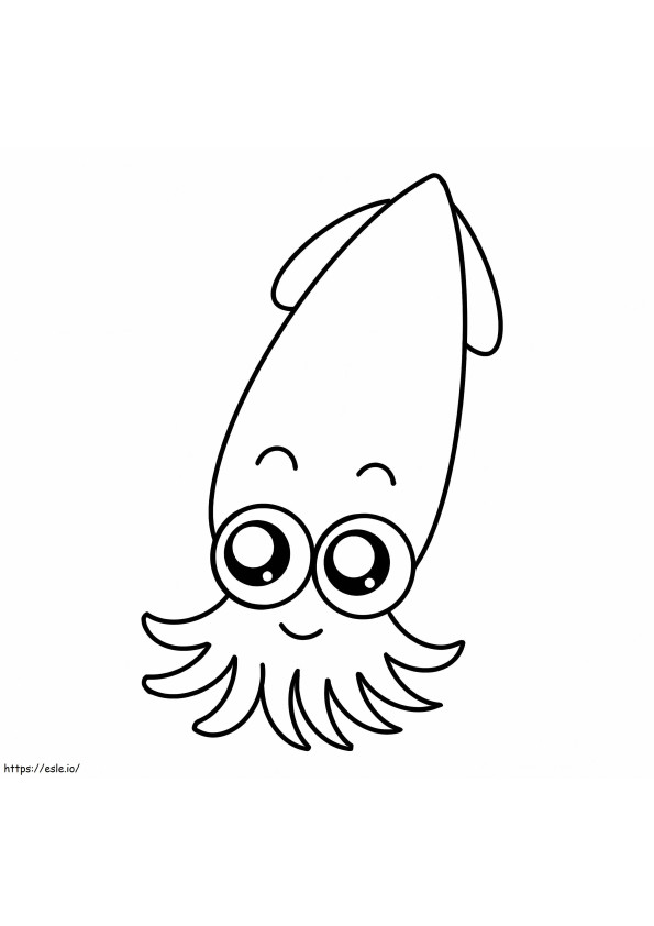 Baby-Tintenfisch lächelnd