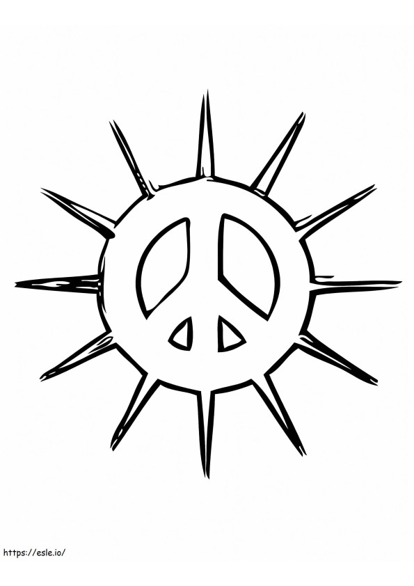 Friedenszeichen 2 ausmalbilder