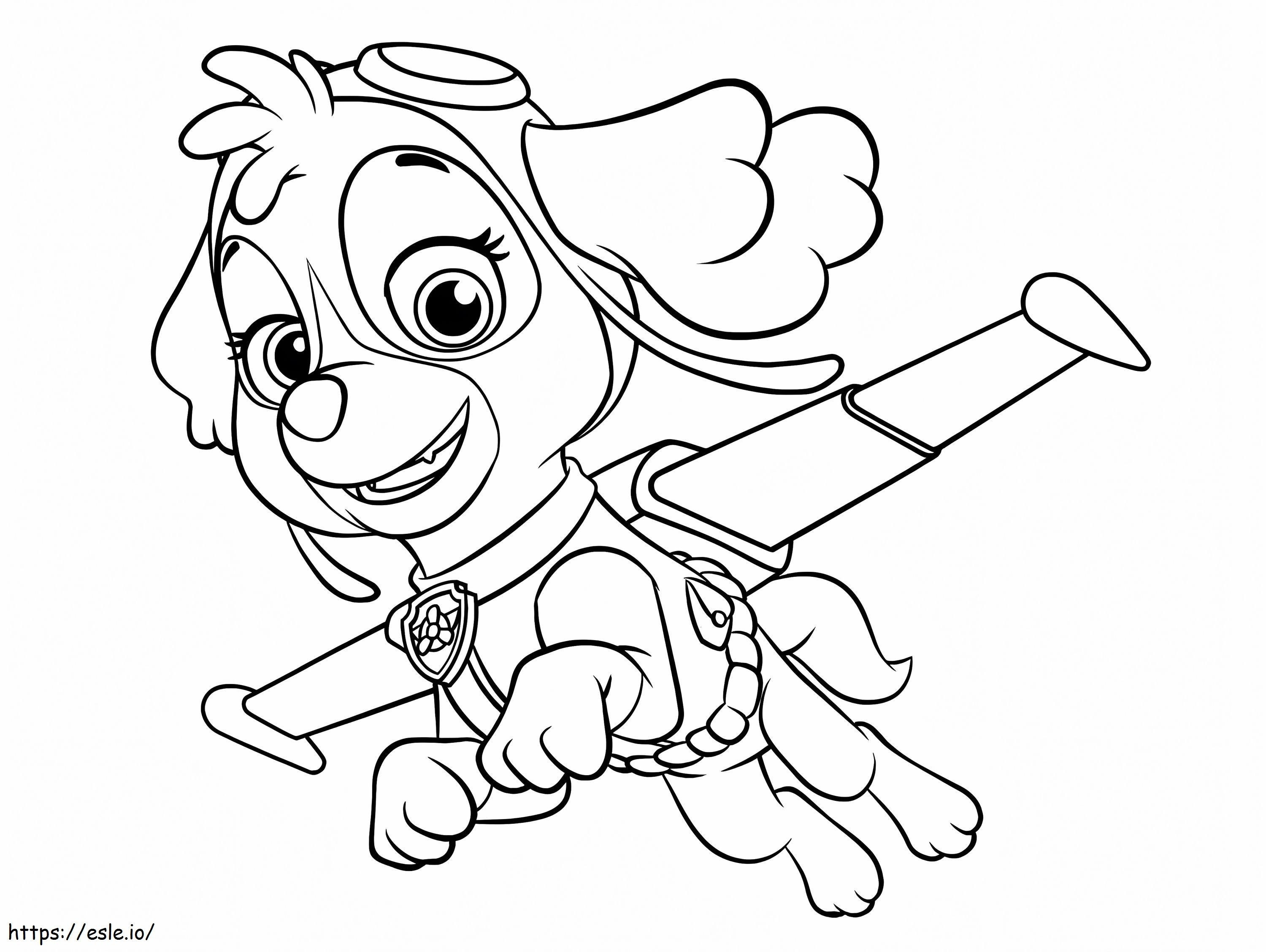 Skye From Paw Patrol 3 1024X770 coloring page
