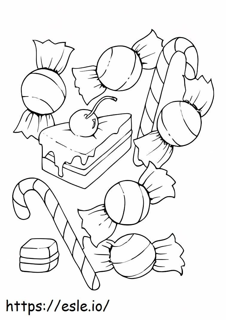 Sweets On Halloween coloring page