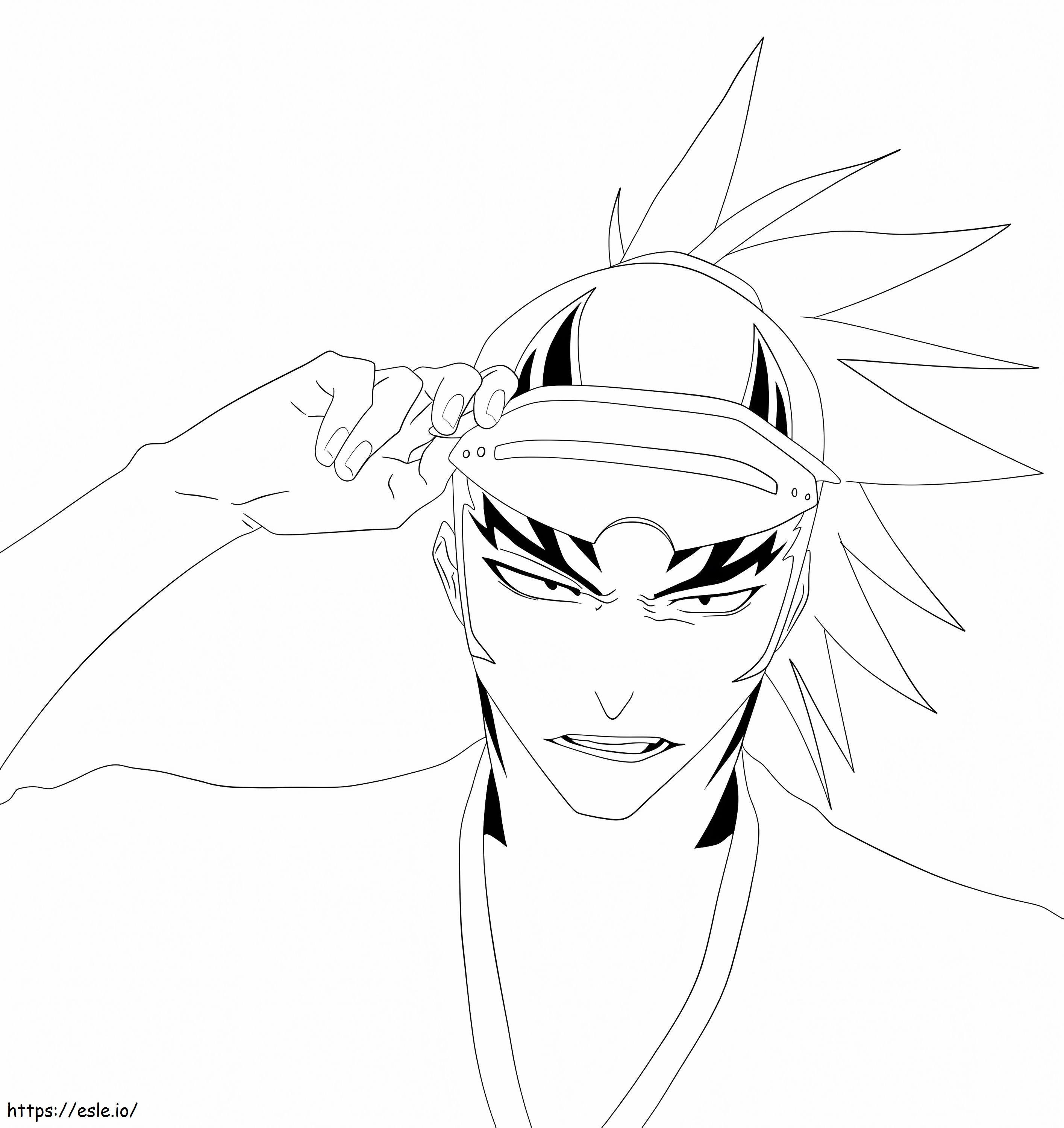 Anime Renji Abarai Coloring Page