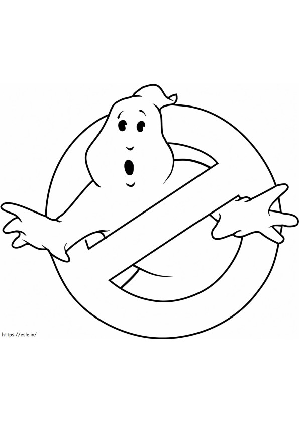 Logotipo dos Caça-Fantasmas para colorir
