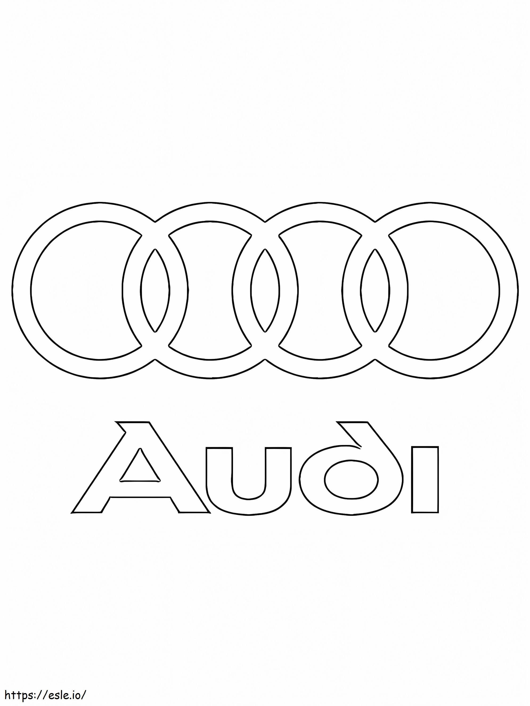 Logotipo de Audi para colorear