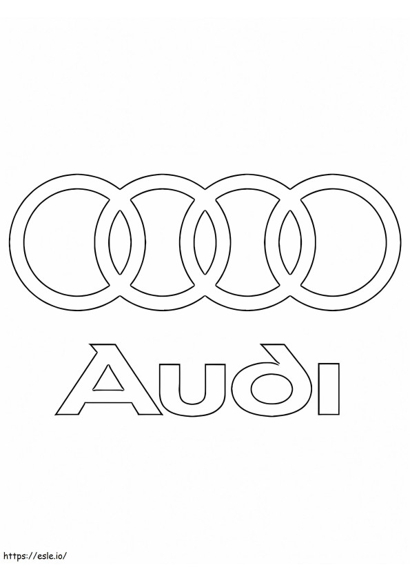 Logo Audi de colorat