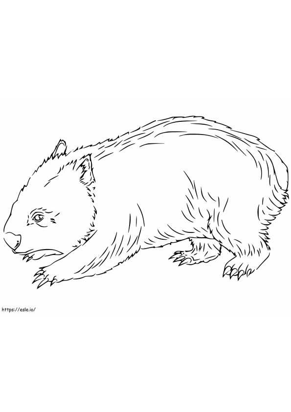 Coloriage Wombat 1 à imprimer dessin