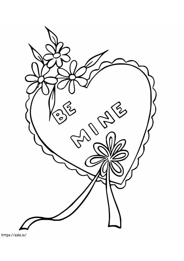 Be My Love 1 coloring page