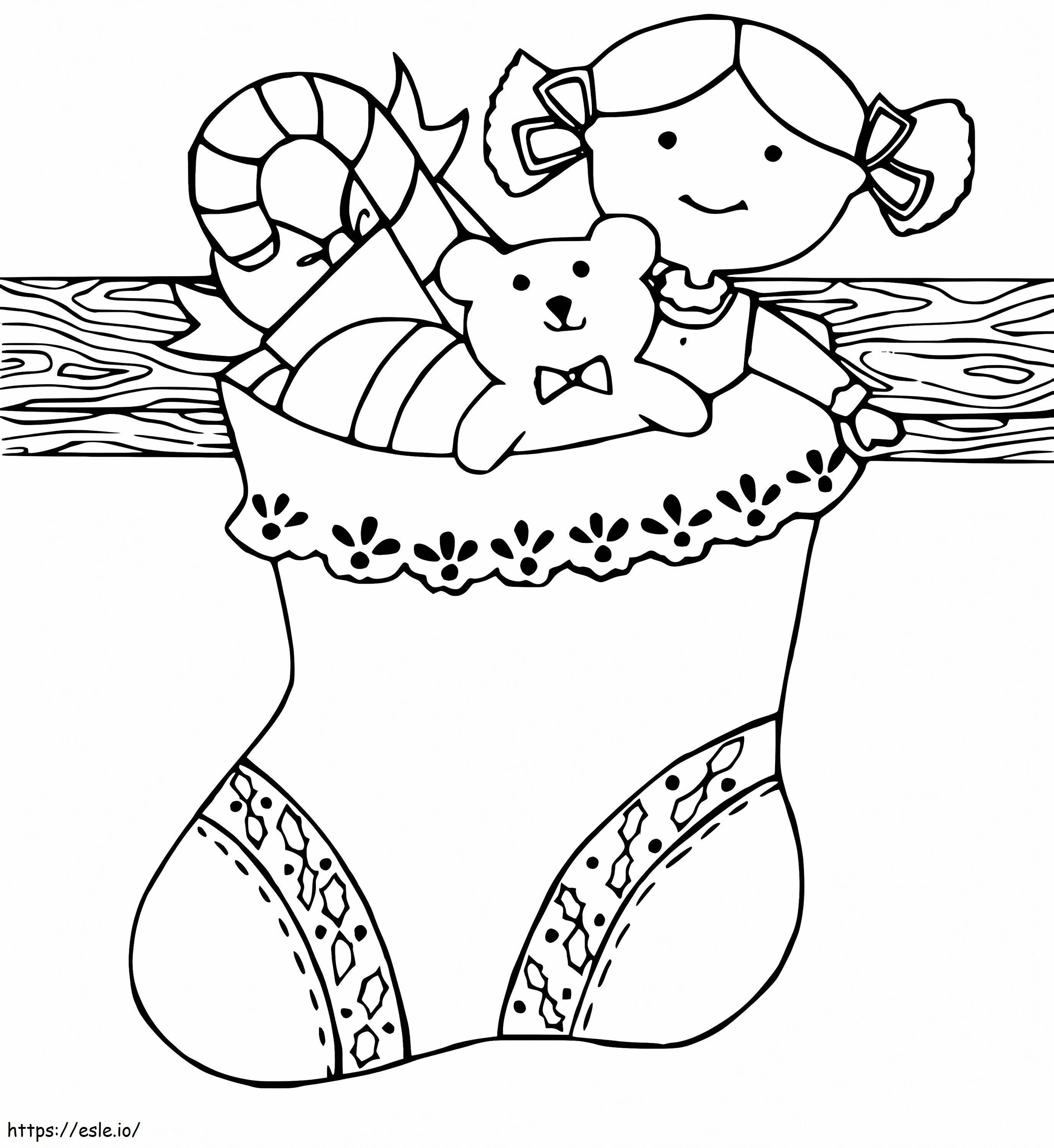 Christmas Stocking 10 coloring page