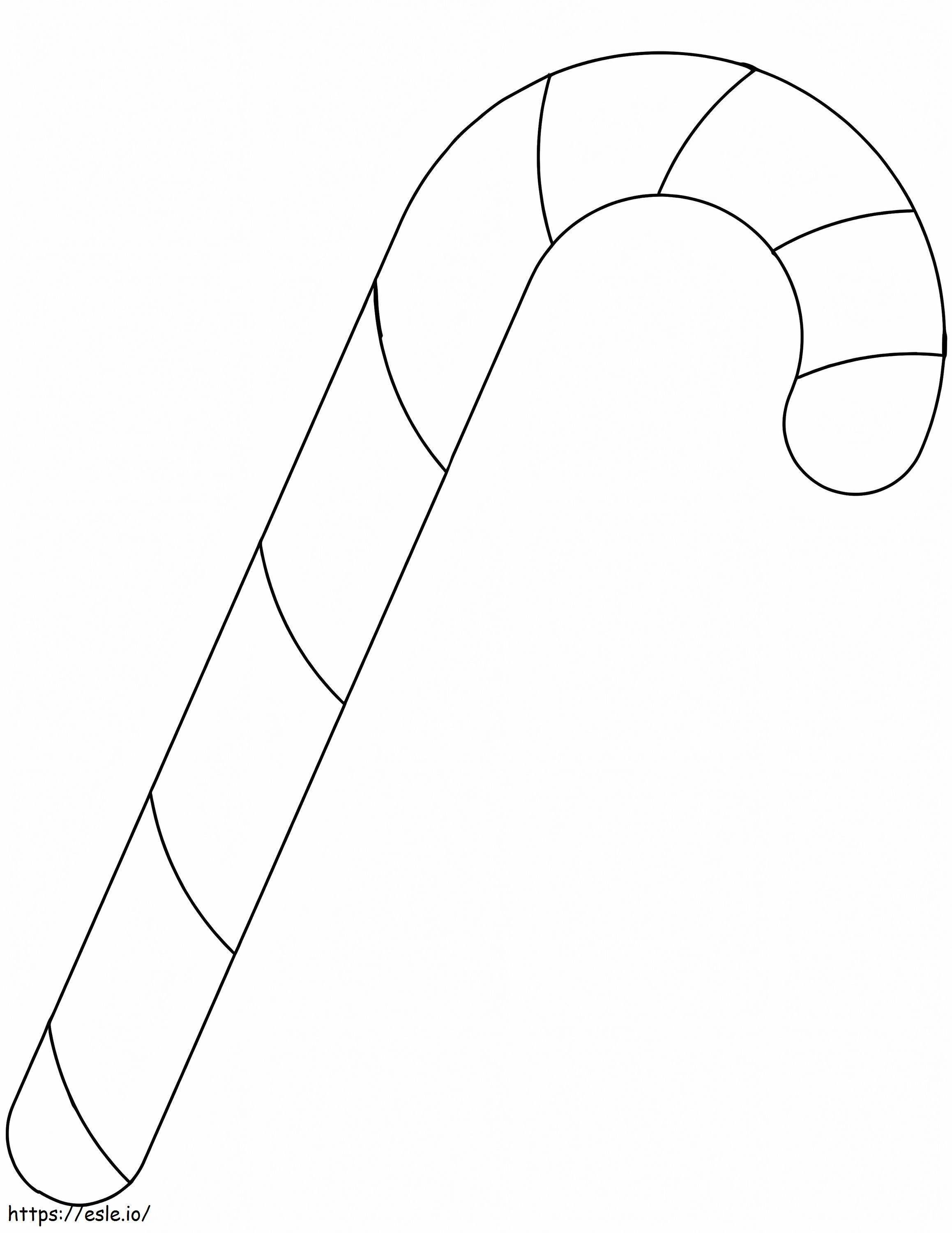 Candy Cane 1 coloring page