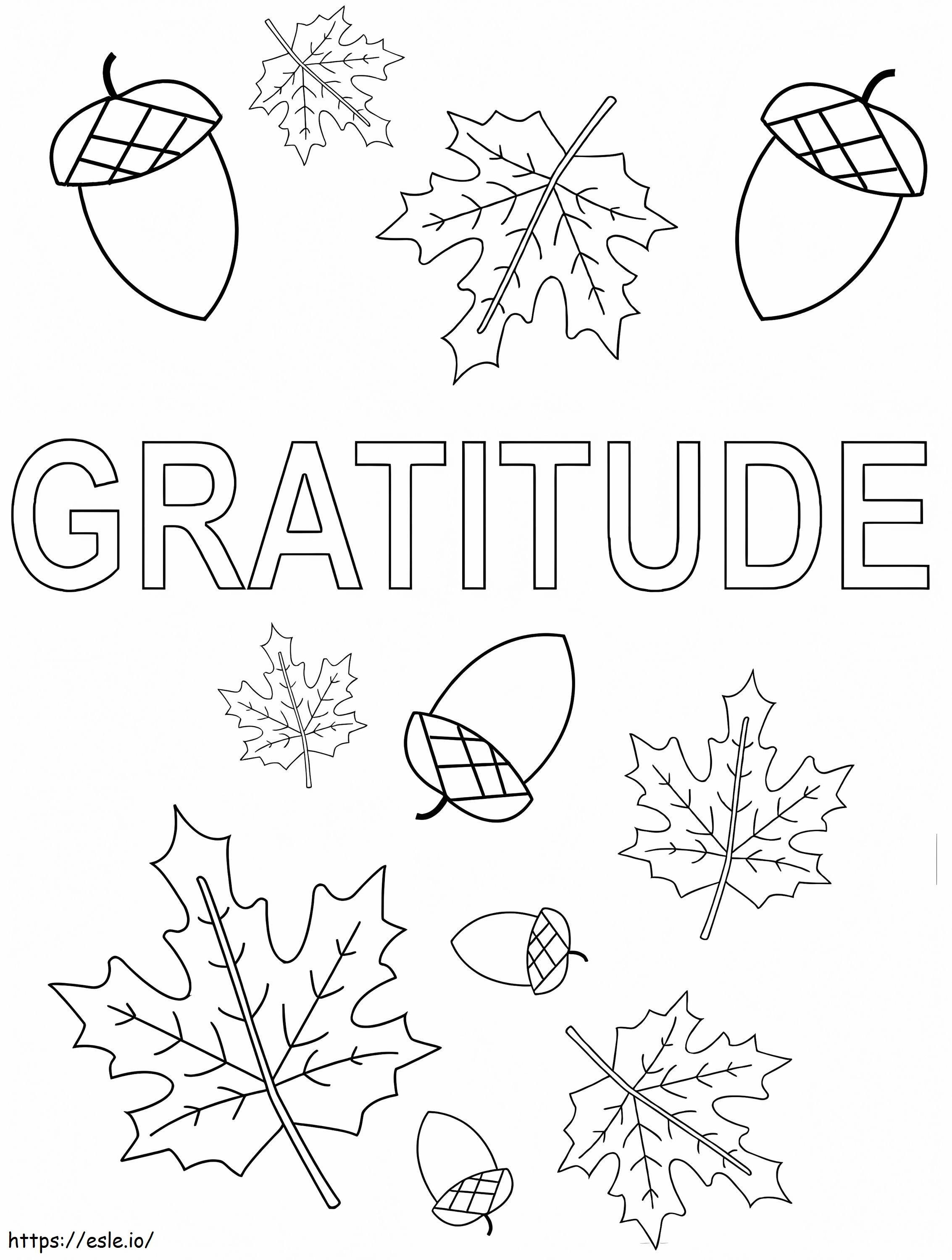 Print Gratitude coloring page