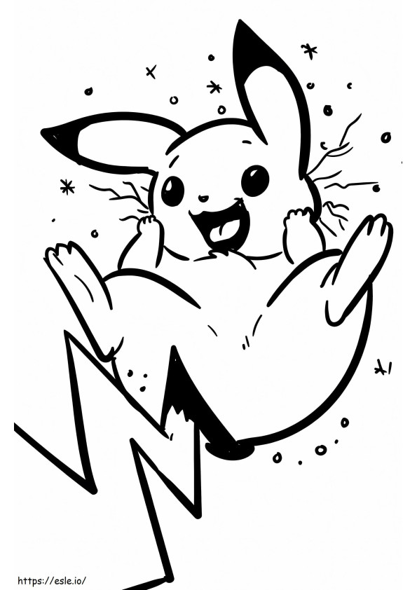 Pikachu For Kids coloring page