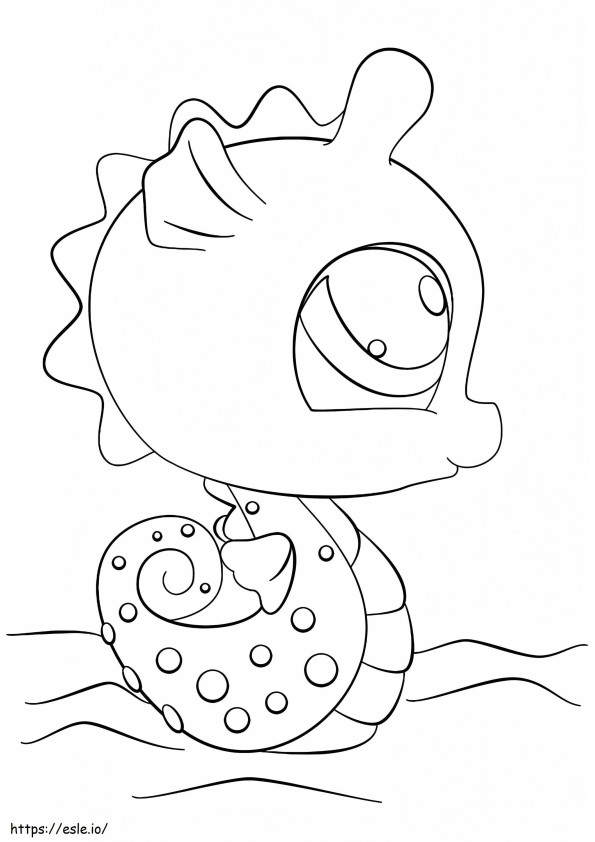 1578646284 Littlest Pet Shop Seahorse coloring page