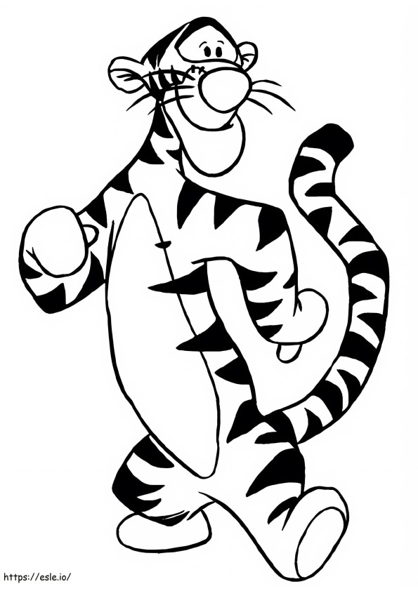 Tigger Is Dancing coloring page