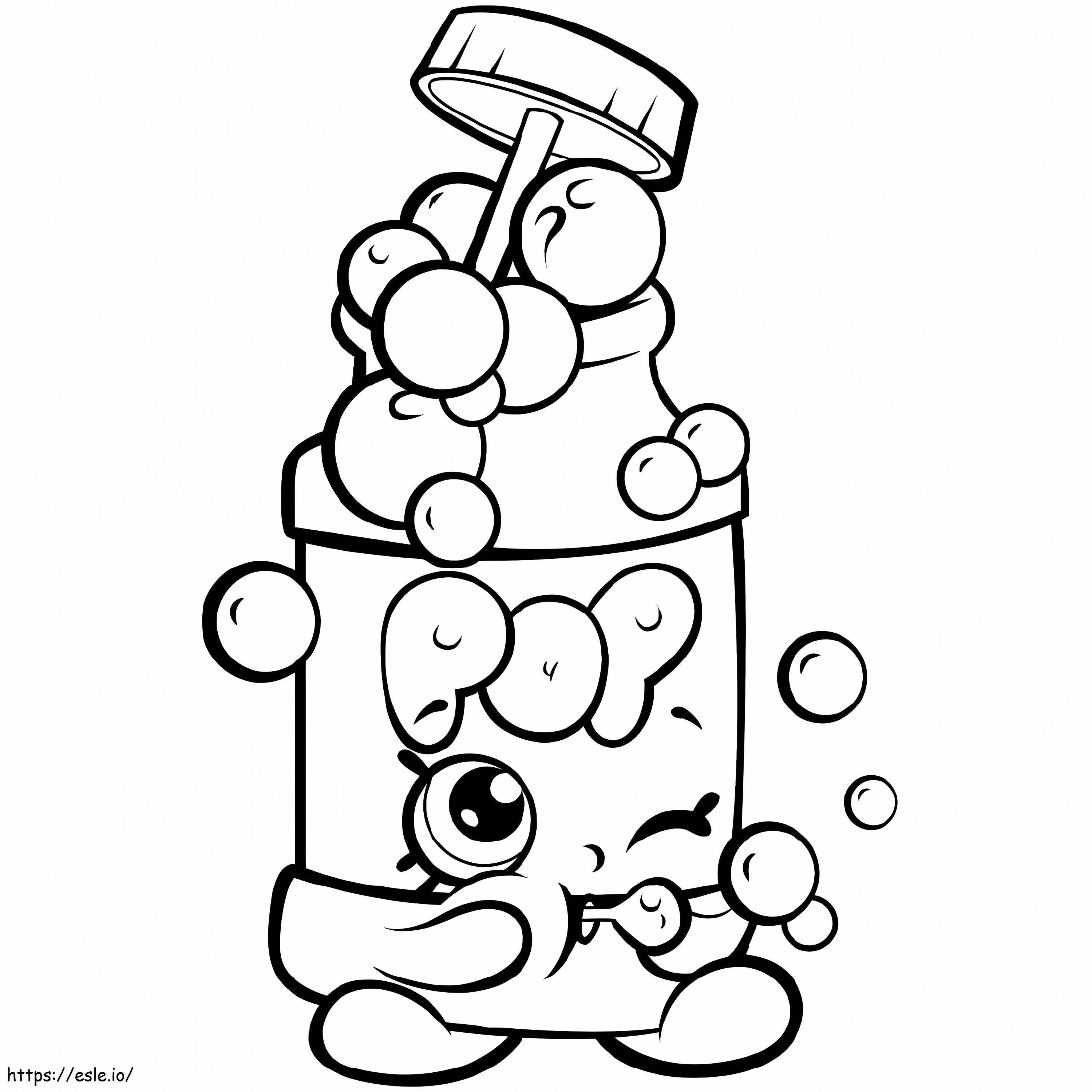 Pops Bubble Blower Shopkin coloring page