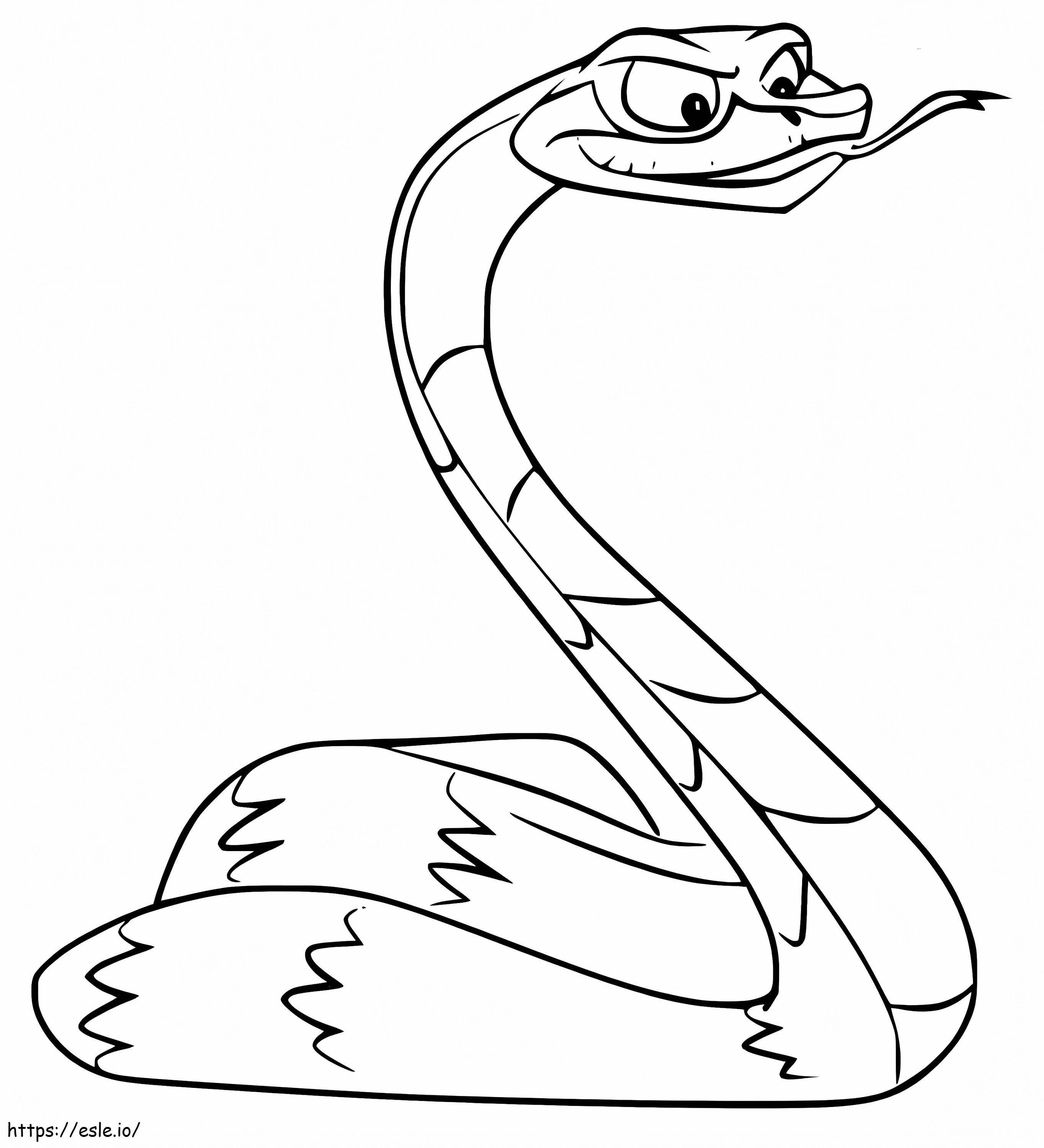 Coloriage Serpent de la Garde du Lion à imprimer dessin