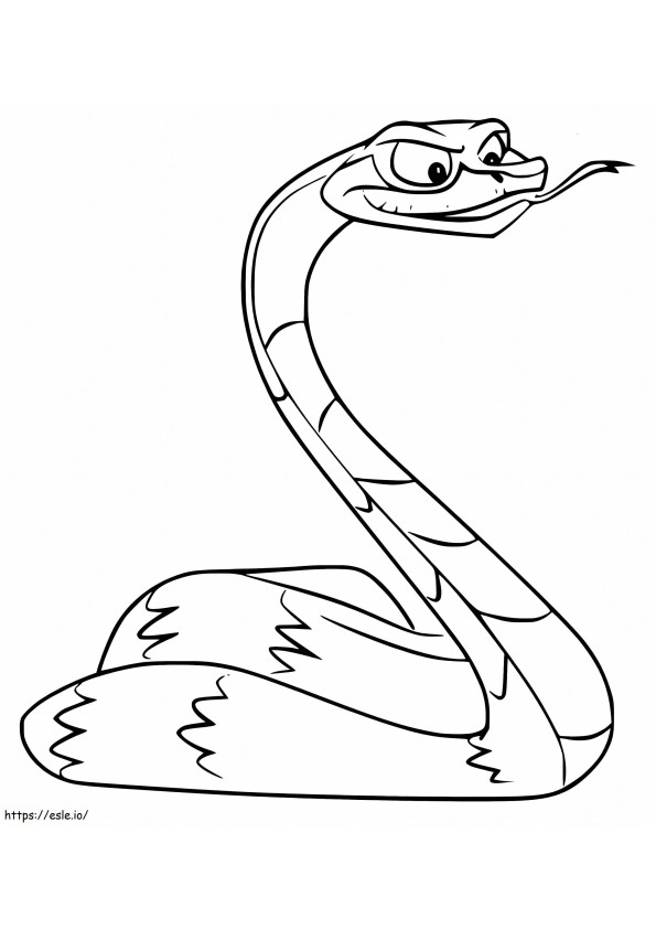 Coloriage Serpent de la Garde du Lion à imprimer dessin