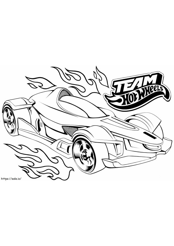 Hot Wheels 5 coloring page