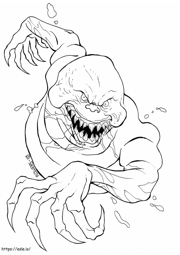 Horror Ghost coloring page
