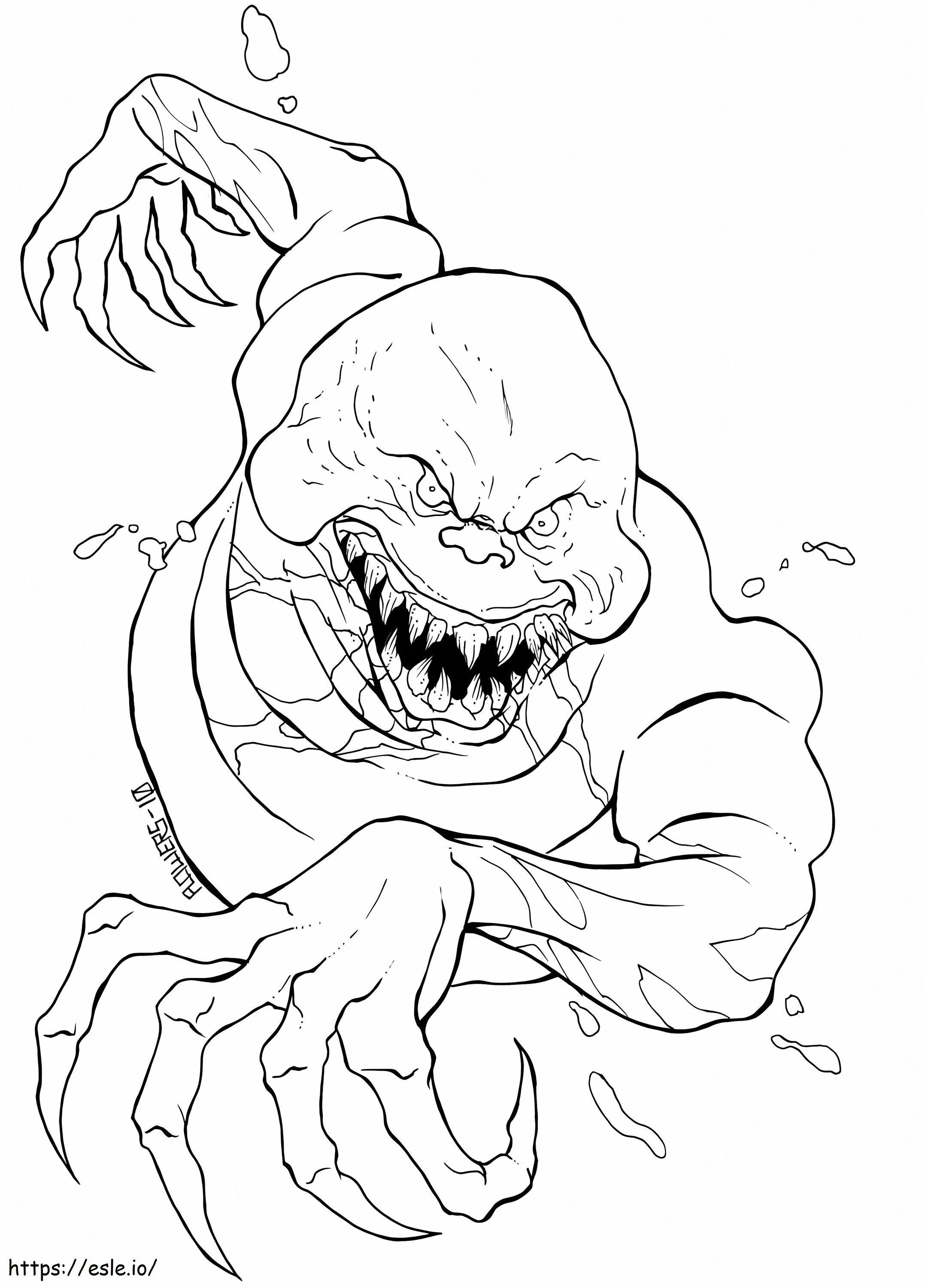 Horror Ghost coloring page