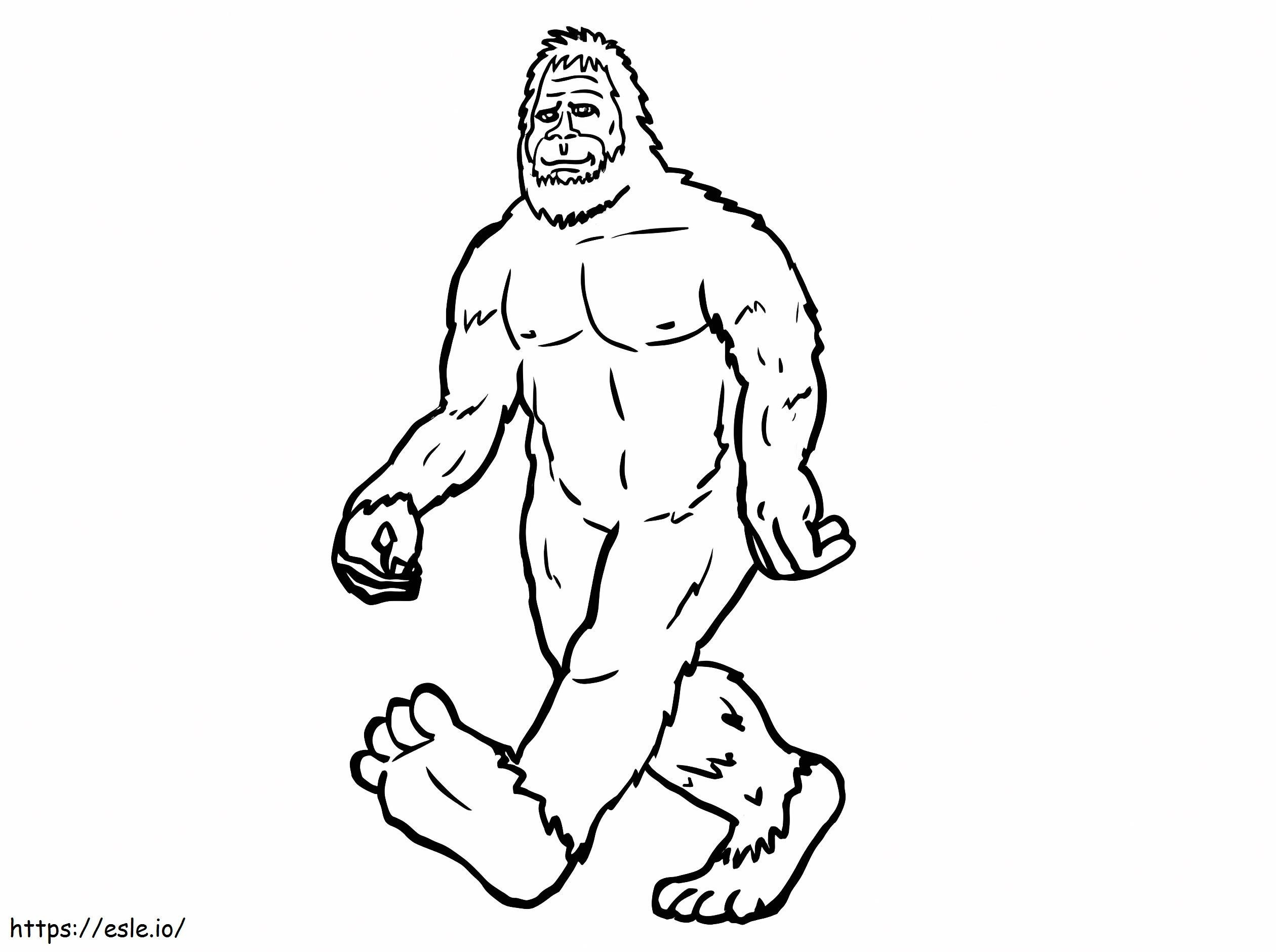 Bigfoot 4 coloring page