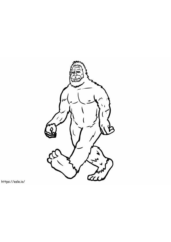 Bigfoot 4 ausmalbilder