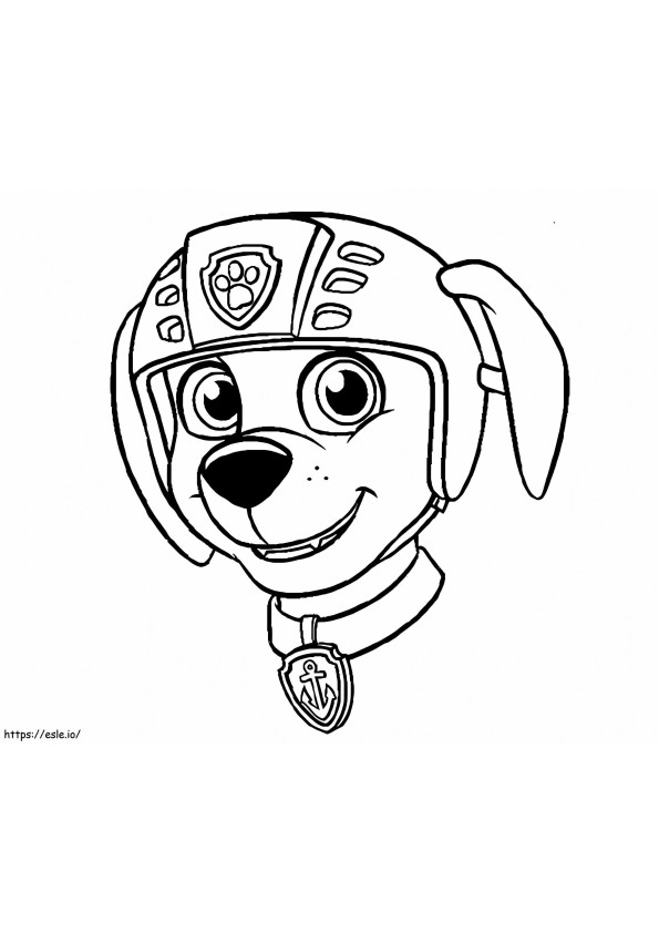 Zuma Face coloring page
