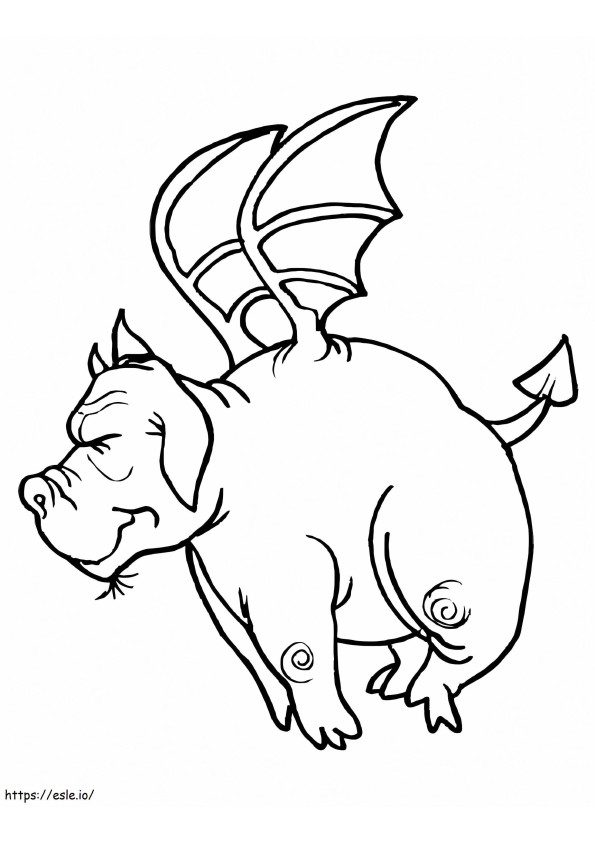 Fat Dragon coloring page