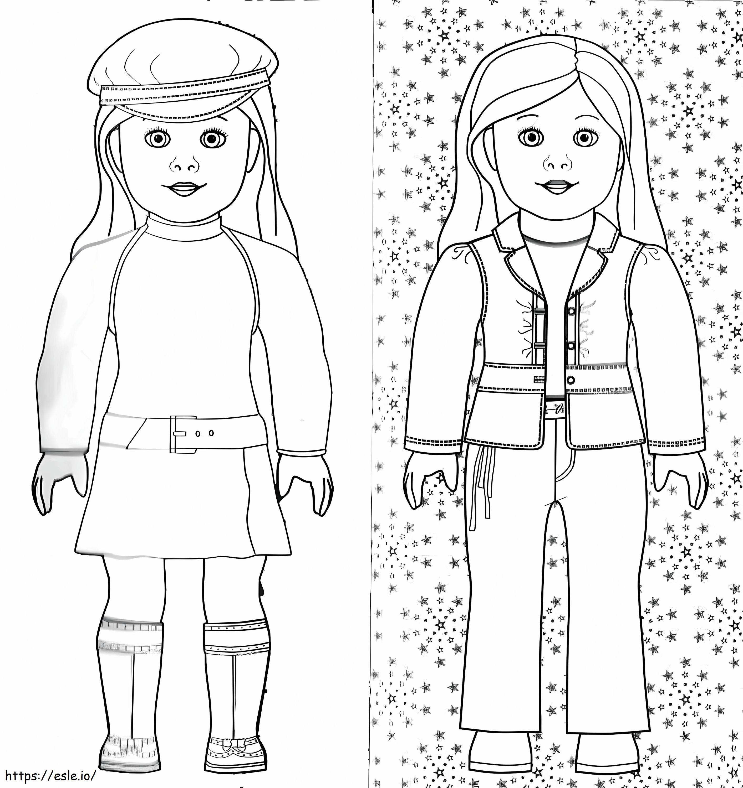 American Girl 10 coloring page