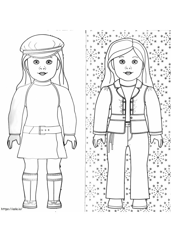 American Girl 10 coloring page